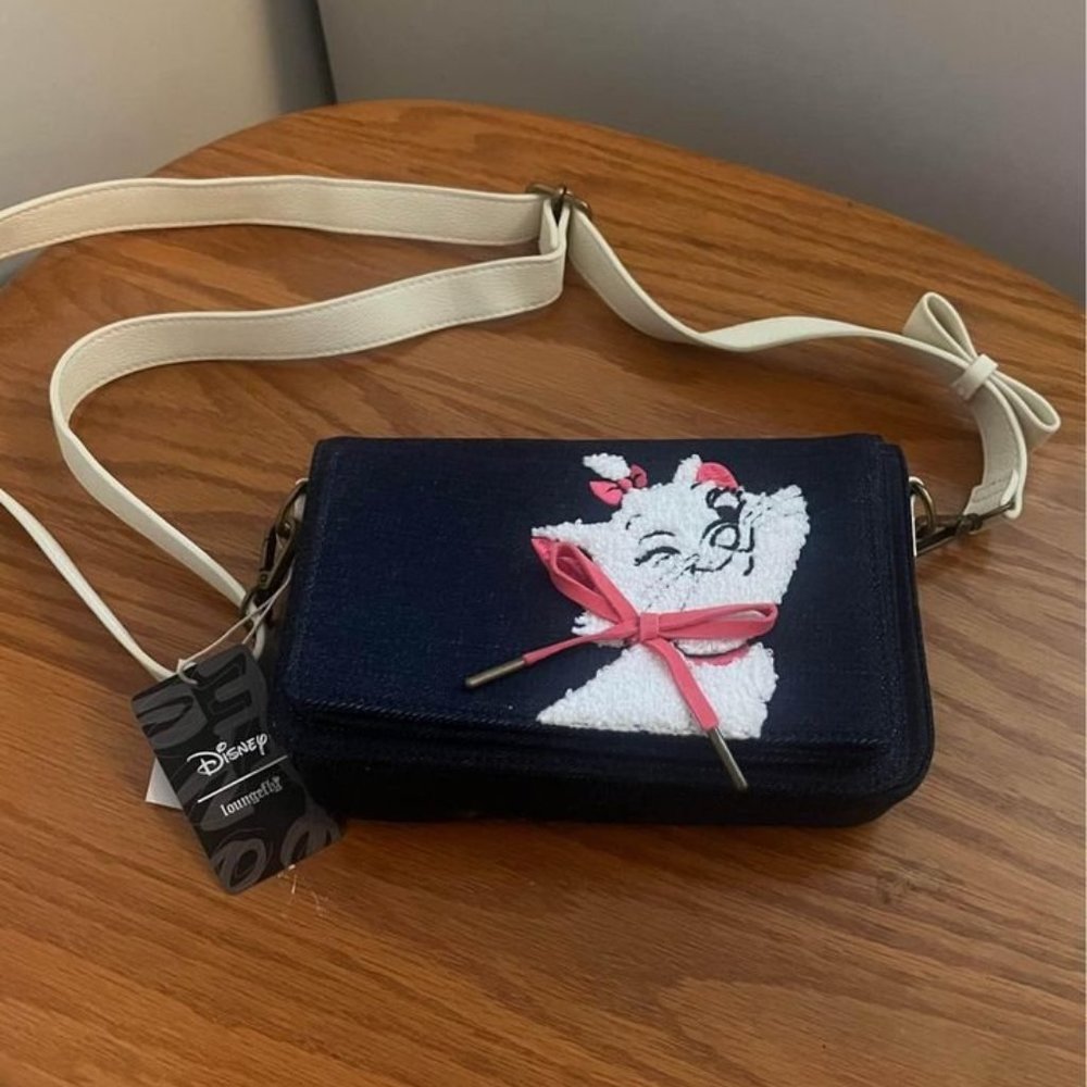 Disney The Aristocats Marie Denim Crossbody Bag
